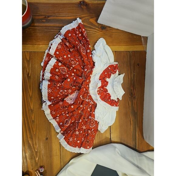 Paulyne Of Arizona Vintage Girls Cowgirl Dress Pearl Snap Buttons And Bottoms - Picture 5 of 12